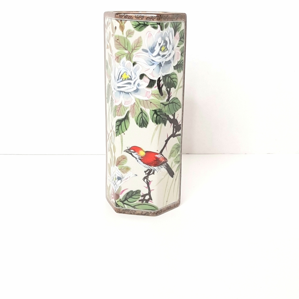 🌺 Lovely Andrea by Sadek Oriental Vintage Vase with Birds